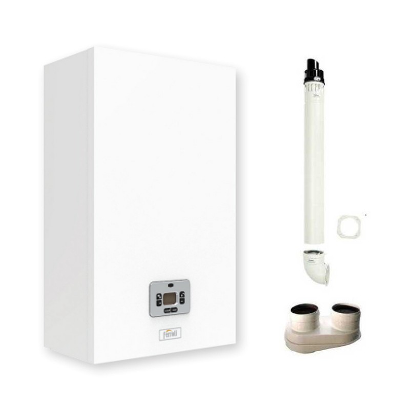 Caldaia murale Ferroli BLUEHELIX THETA 24 C compreso sdoppiatore fumi o coassiale
