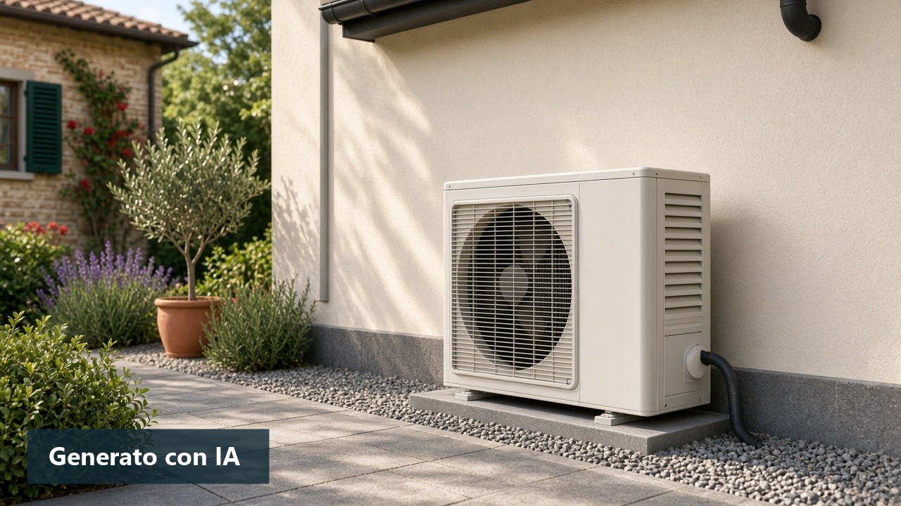 Immagine generata con intelligenza artificiale: Installazione Pompe di Calore