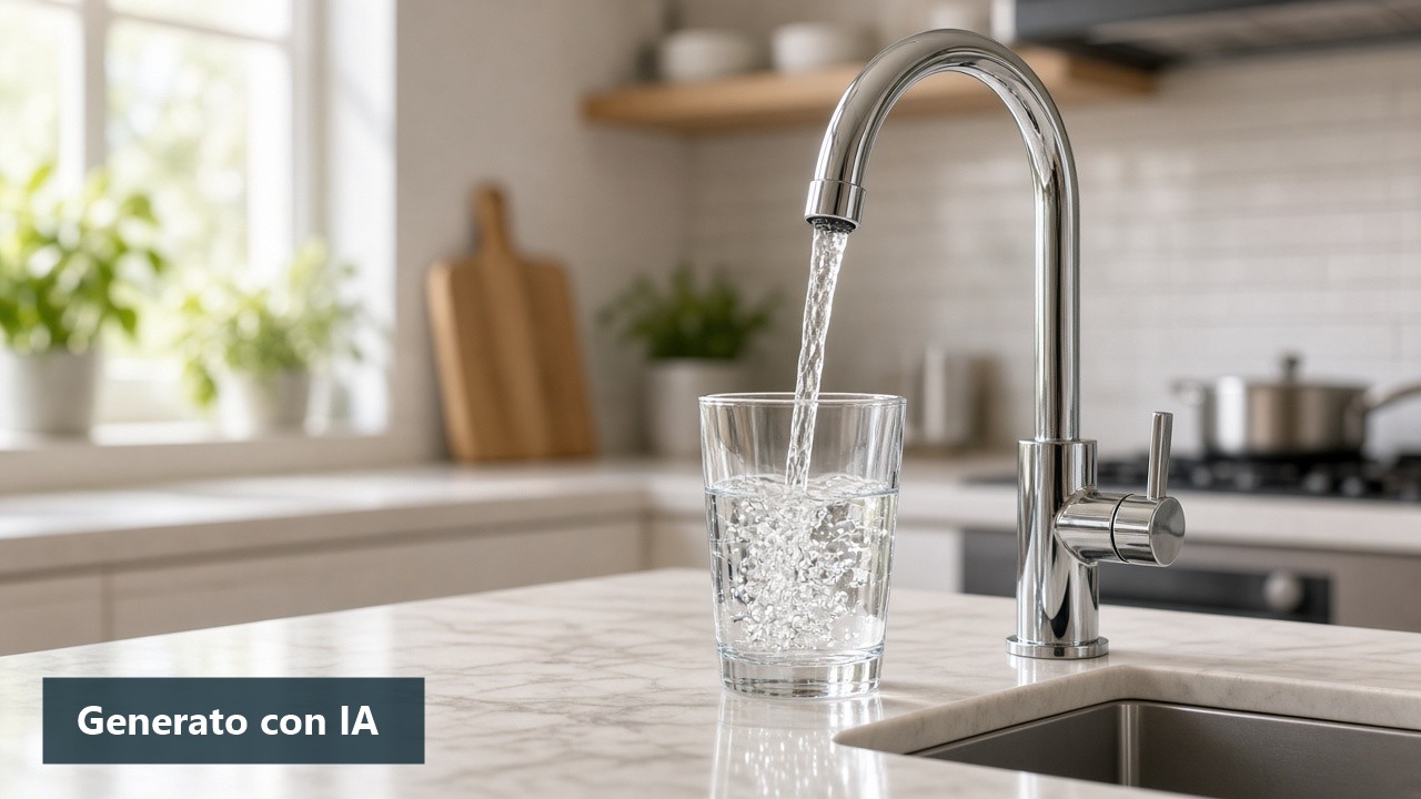 Immagine generata con intelligenza artificiale: Acqua pulita e sicura: l’importanza di un buon impianto idraulico